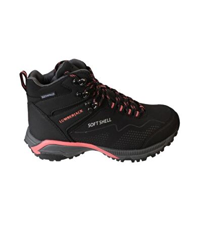 LUMBERJACK Kadın Siyah Pembe Waterprof Su Geçirmez Outdoor Bileki Bot
