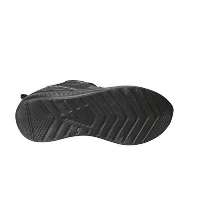 KİNETİX Kadın Siyah Beyaz Fileli Bağcıklı Comfort Taban Sneacer Spor Ayakkabı