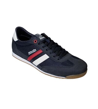 KİNETİX Siyah Çizgili İnce Kaymaz Kauçuk Taban Spor Salon Ayakkabısı