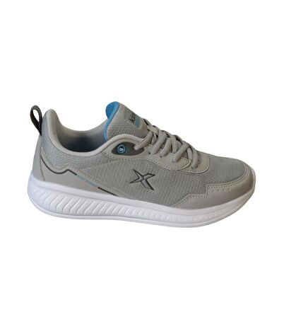 KİNETİX Erkek  Gri Siyah Fileli Sneaker Spor Yürüyüş Ayakkabısı