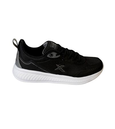 KİNETİX Erkek  Gri Siyah Fileli Sneaker Spor Yürüyüş Ayakkabısı