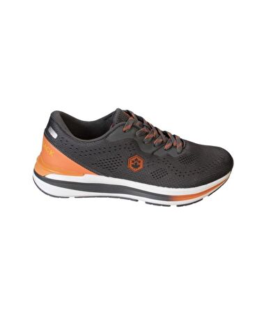 LUMBERJACK Erkek Siyah Gri Sneaker Örgu Memory Taban Spor Ayakkabı