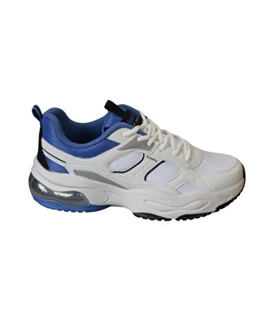 KİNETİX Ekek Beyaz X-Soft Yumuşak Havalı Taban Fileli Bağcıklı Sneaker Spor Ayakkabı