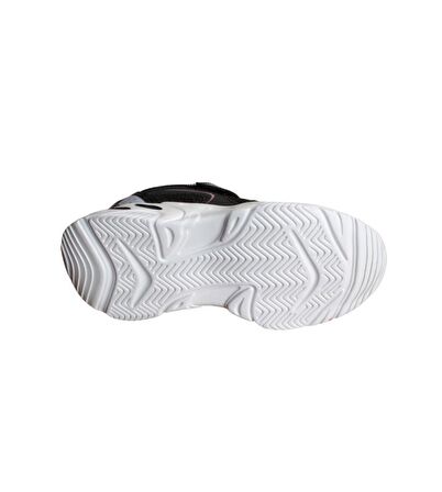 KİNETİX Kız Çocuk Siyah Beyaz Çırtlı Comfort Rahat Taban Sneaker Spor Ayakkabı