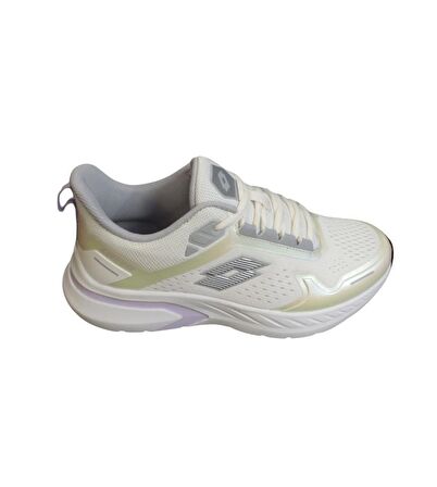 LOTTO Kadın Bej(Kırık Beyaz) Kalın Comfort Rahat Taban Bağcıklı Koşu Ayakkabısı
