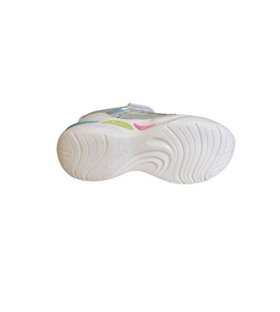 KİNETİX Kız Çocuk 26 30 Gümüş Simli Çırtlı Comfort Taban Günlük Spor Ayakkabı