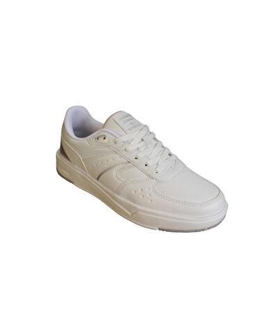 KİNETİX Kadın Beyaz Krem Comfort Rahat Taban Sneaker Spor Ayakkabı