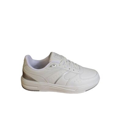 KİNETİX Kadın Beyaz Krem Comfort Rahat Taban Sneaker Spor Ayakkabı