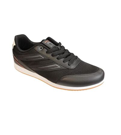 KİNETİX Erkek Beyaz Fileli Bağcıklı Düz Taban Sneaker Spor Ayakkabı