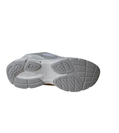 JUMP Erkek Beyaz Siyah Kalın Taban Sneaker Spor Ayakkabı