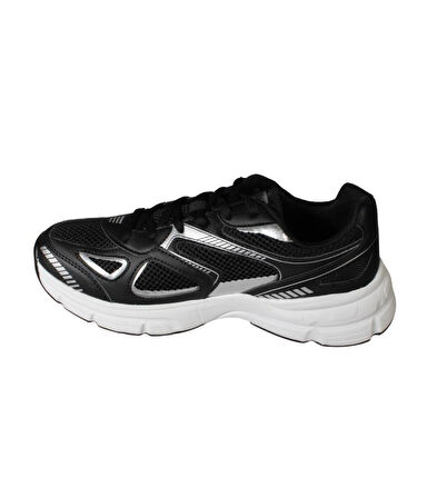 JUMP Erkek Beyaz Siyah Kalın Taban Sneaker Spor Ayakkabı