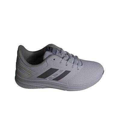 JUMP Kadın Beyaz Gri Siyah Fileli Memory Konfor Taban Sneaker Spor Ayakkabı