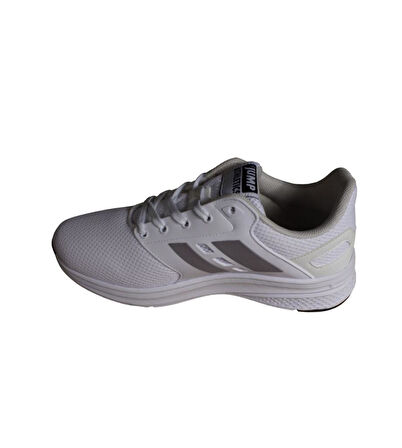 JUMP Kadın Beyaz Gri Siyah Fileli Memory Konfor Taban Sneaker Spor Ayakkabı