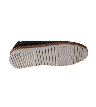 YAZKIŞ Kadın Siyah Krem Cilt Comfort Taban Günlük Babet