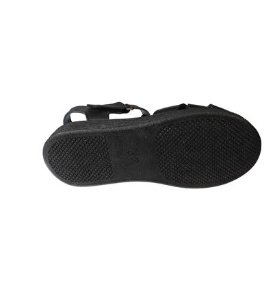 YAZKIŞ Kadın Siyah Cilt Hakiki Deri Çapraz bnatlı yumuşak Taban Sandalet