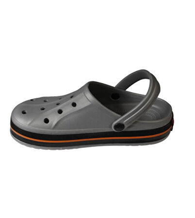 YAZKIŞ Erkek Gri Doktor Hemşire Aşcı Önü Kapalı Delikli Arkadan Geçmeli Terlik Sandalet