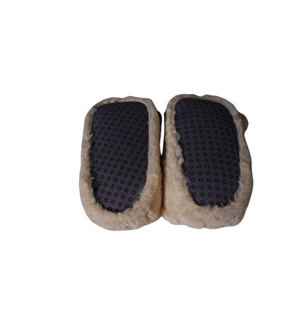 YAZKIŞ Kadın Kahve Krem Arslan Köpek Hayvan Fiğürlü Panduf