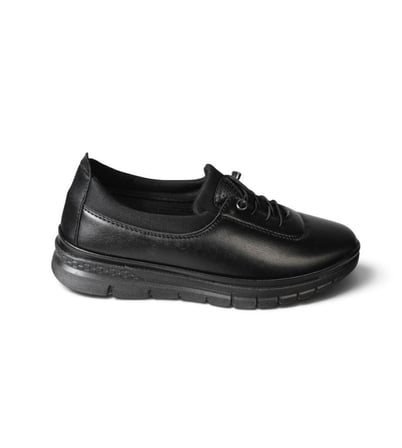 Kadın Siyah Comfort Taban Lastikli Atom 37-41 Numara Anne Ayakkabı