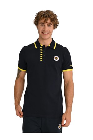 FENERBAHÇE ORİJİNAL LİSANSLI ERKEK TRİBÜN ÇUBUKLU DETAYLI POLO T-SHİRT LAZER 