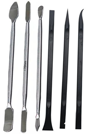 Bilgisayar Notebook Tablet Telefon 6'lı Metal  Plastik Pena Ekran Kasa Batarya Açma Aparatı