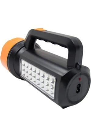Led Şarj Edilebilir Çok Fonksiyonlu El Feneri Gold Silver Gs-2681 5w