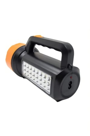 Led Şarj Edilebilir Çok Fonksiyonlu El Feneri Gold Silver Gs-2681 5w