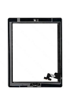 Apple Uyumlu Ipad 2 A1395 Dokunmatik Beyaz Butonlu
