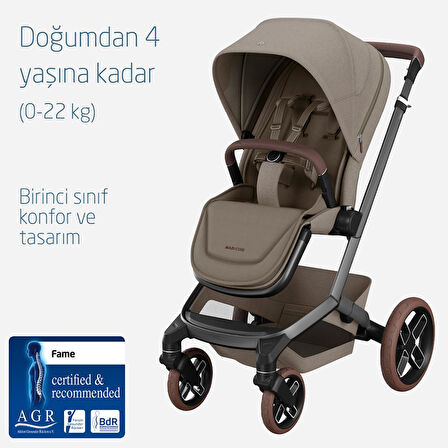 Maxi-Cosi Fame Led Işıklı Entegre Telefon Şarj Üniteli Premium Bebek Arabası Twillic Truffle