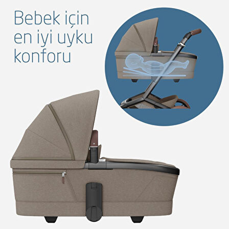 Maxi-Cosi Fame Yatış Pozisyonu Ayarlanabilir Ekstra Geniş 0-9 kg Portbebe Twillic Truffle