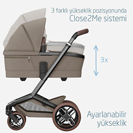 Maxi-Cosi Fame Yatış Pozisyonu Ayarlanabilir Ekstra Geniş 0-9 kg Portbebe Twillic Truffle