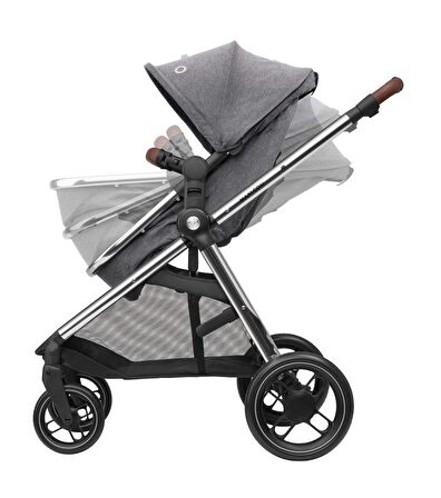 Maxi-Cosi Zelia3 Luxe 2'si Bir Arada Portbebeli Premium Bebek Arabası Twillic Grey