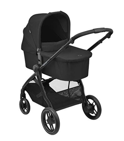 Maxi Cosi Street+ Tek Elle Katlanabilen Doğumdan İtibaren Kullanılabilen Bebek Arabası Essential Black