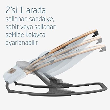 Maxi-Cosi Kori Ev Tipi Sallanan Yükseklik Ayarlı Ana Kucağı Beyond Grey Eco