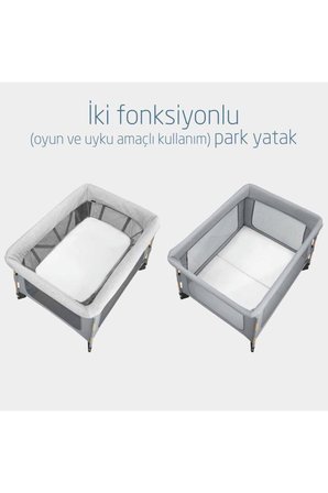 Maxi-Cosi Swift 3'ü 1 Arada Çift Katlı Beyond Grey Park Yatak Outlet