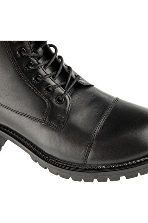 Alpina 6 Nokta Bağcıklı ve Fermuarlı Hakiki Deri Kadın Bot