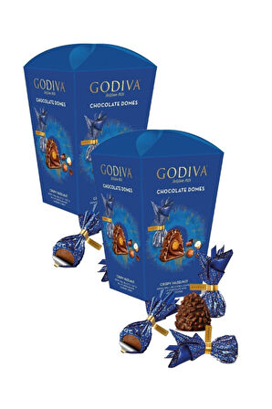 GODİVA Çikolata Kaplı Avantaj X 2 Çıtır Fındıklı Krokan Çikolata 123 GR * 2  Belçika Çikolatası
