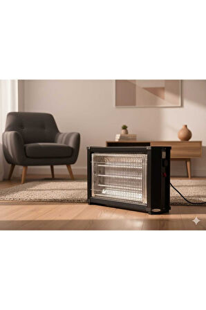 BiHayal 2800Wat 3+1 Çubuk Devrilme Emniyetli Termostatlı Elektrikli Soba/ Elektrikli Isıtıcı