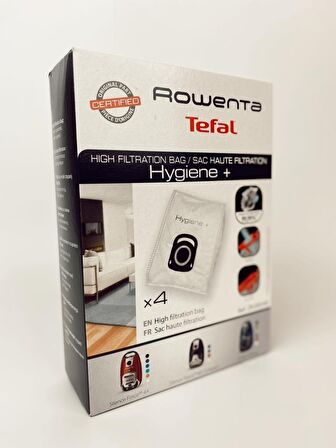 Rowenta Hygiene+ Toz Torbası(Bir pakette 4 adet)