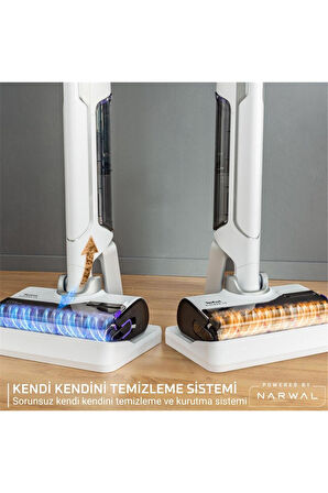 Tefal X-Clean 10 Islak Sert Zemin Temizleyici Kendini Temizleyen & Kurutan Dikey Süpürge