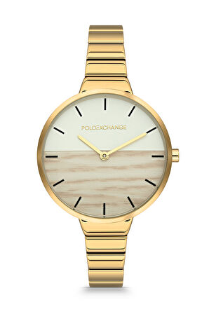 Polo Exchange Altın Sarısı Kadın Kol Saati PX0083-03