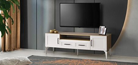 Çakıl MDF Modern Çekmeceli Tv Sehpası 160cm