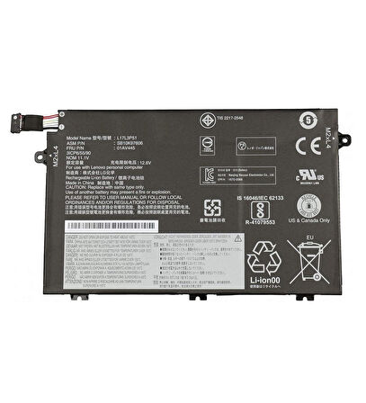 Lenovo ThinkPad E590 20NB001ATX Notebook Batarya Laptop Pil