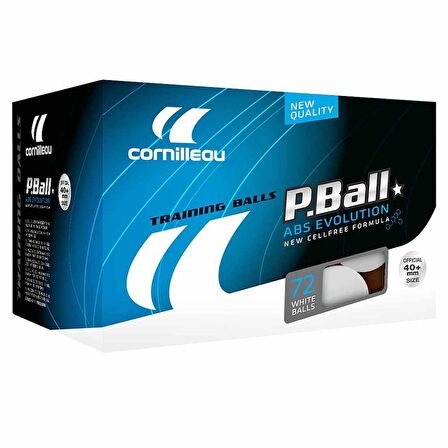 Cornilleau P-Ball ABS Evolution 1 Yıldız 72 li Masa Tenisi Topu Beyaz