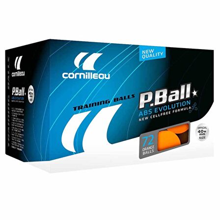 Cornilleau P-Ball ABS Evolution 1 Yıldız 72 li Masa Tenisi Topu Turuncu