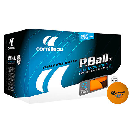 Cornilleau P-Ball ABS Evolution 1 Yıldız 72 li Masa Tenisi Topu Turuncu