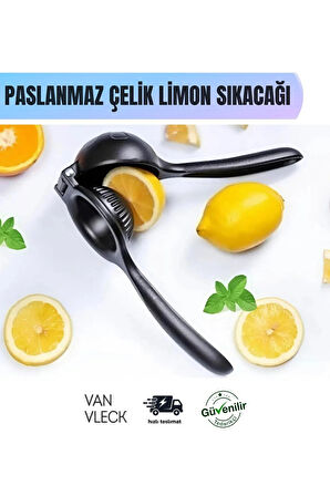 Paslanmaz Çelik Limon ve Narenciye Sıkacağı – Dayanıklı, Kolay Temizlik, Ergonomik Tasarım