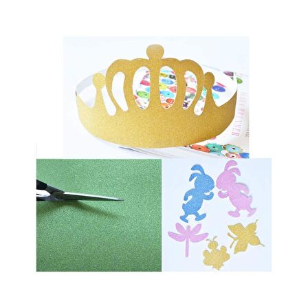 Yeşil Simli Karton 50x70 5 Adet Artlantis Simli Karton Yeşil 5 Adet 50*70