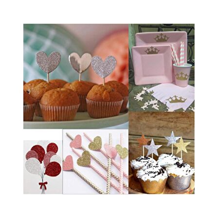 Yeşil Simli Karton 50x70 5 Adet Artlantis Simli Karton Yeşil 5 Adet 50*70