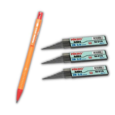 2.0 Mm Kalın Uçlu Versatil Kalem 1 Adet ve 2.0 Mm Kalın Uç Siyah 3 Adet