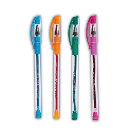 Tükenmez Kalem İğne Uçlu 4 Renk 1 Paket Faber Tükenmez Kalem
